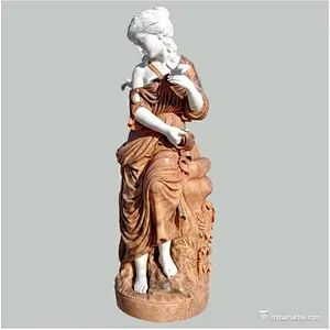 beautiful girl statue/marble statue of beautiful girl/winged angel statue