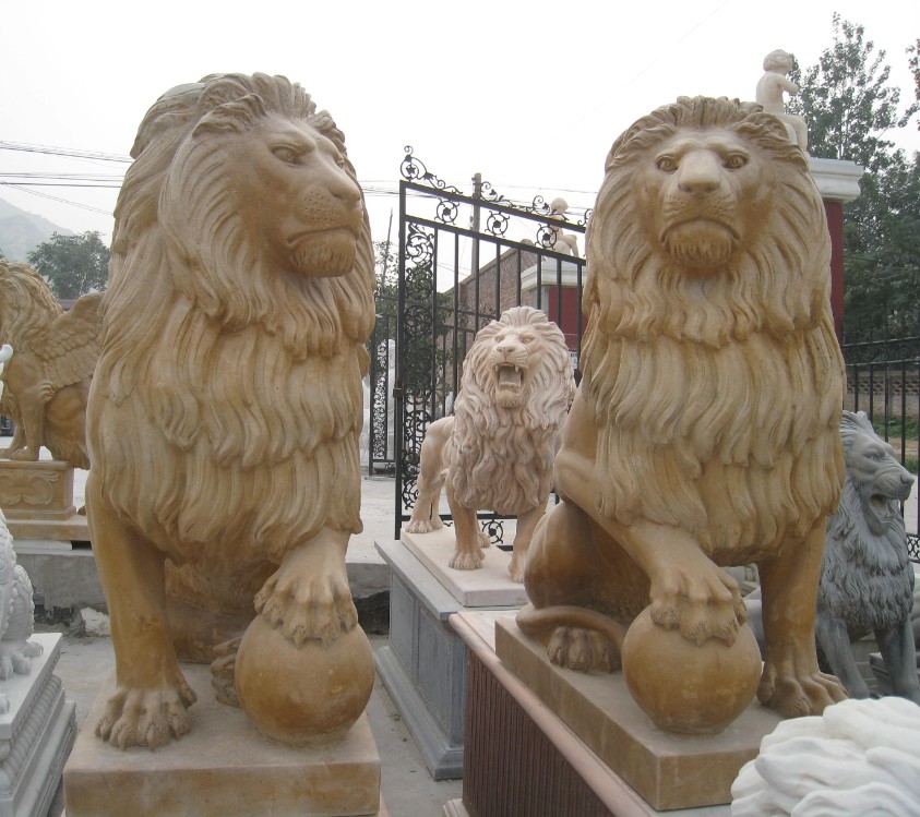 stone lion statue/stone statue lion/antique stone statues
