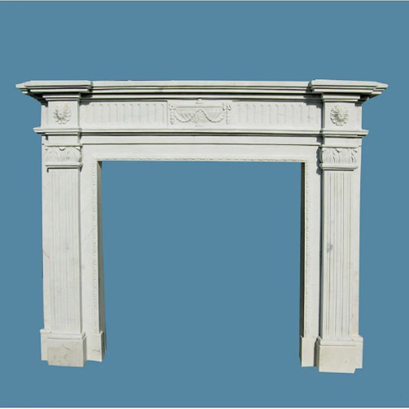 Freestanding Indoor Used Decorative Fireplace Stone Mantel