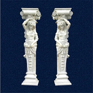 Hollow Roman Decorative Pillar Column In Stone