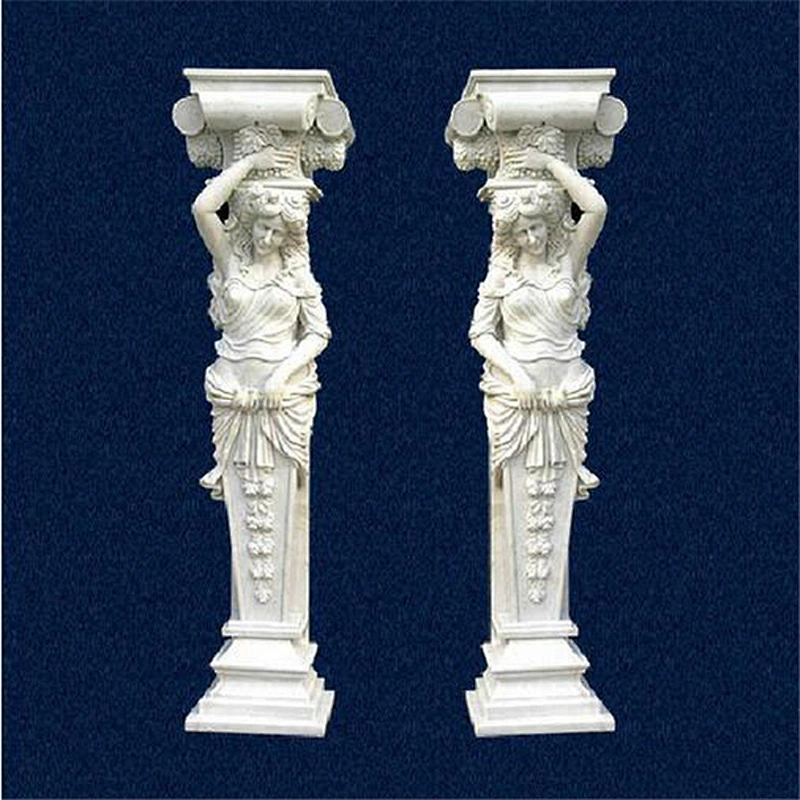 Hollow Roman Decorative Pillar Column In Stone
