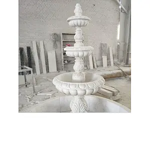 3 tier outdoor water fountain for garden/large stone fountain