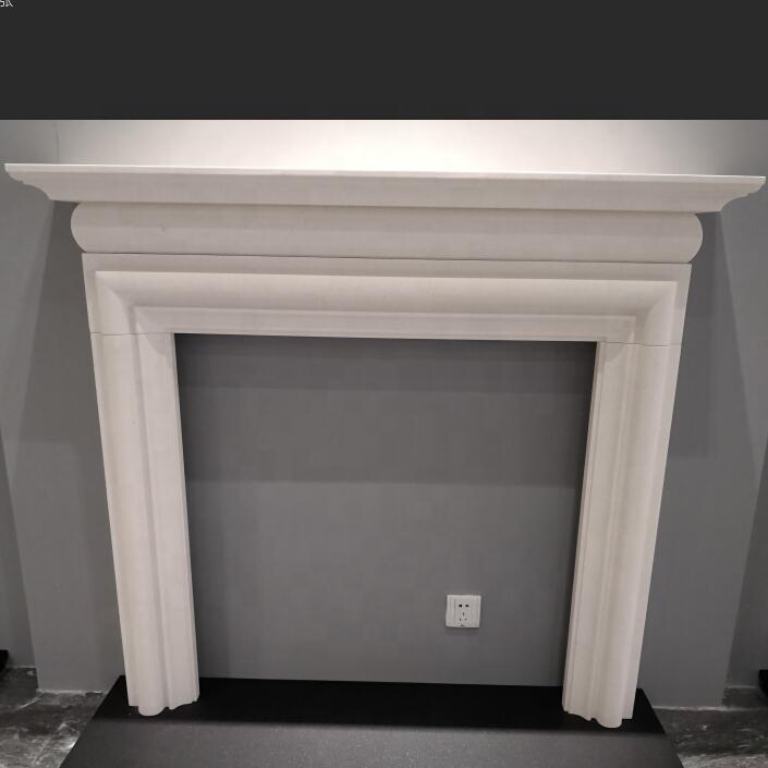 Indoor Used Lime Stone Fireplace Mantel Surround/marble firplaces