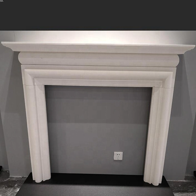 Indoor Used Lime Stone Fireplace Mantel Surround/marble firplaces