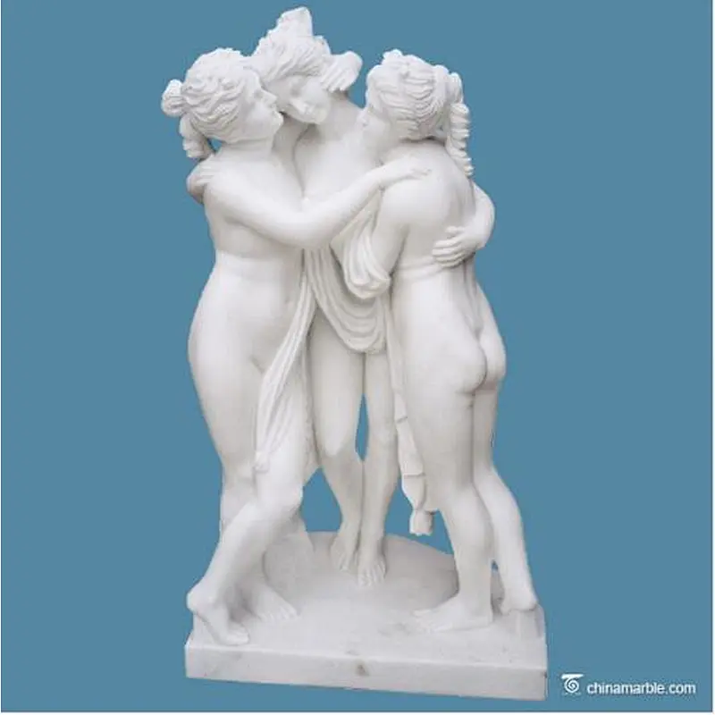 Outdoor Stone Marble Statue Beautiful Nude Roma Naked Woman Sculpture