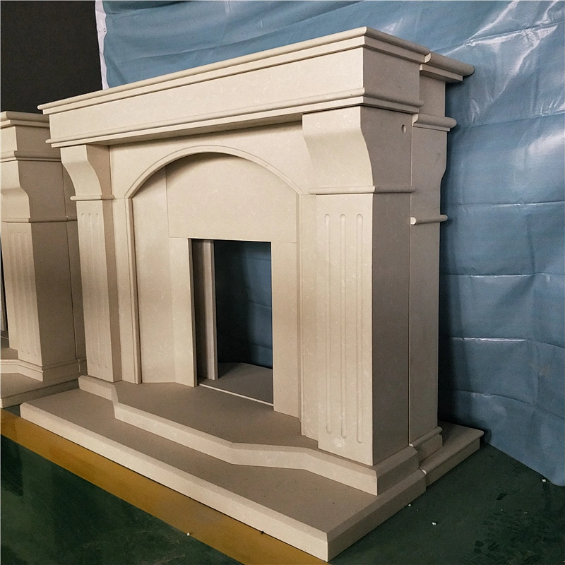 Kamin Decorative Stone Fireplace/natural marble fireplace mantel