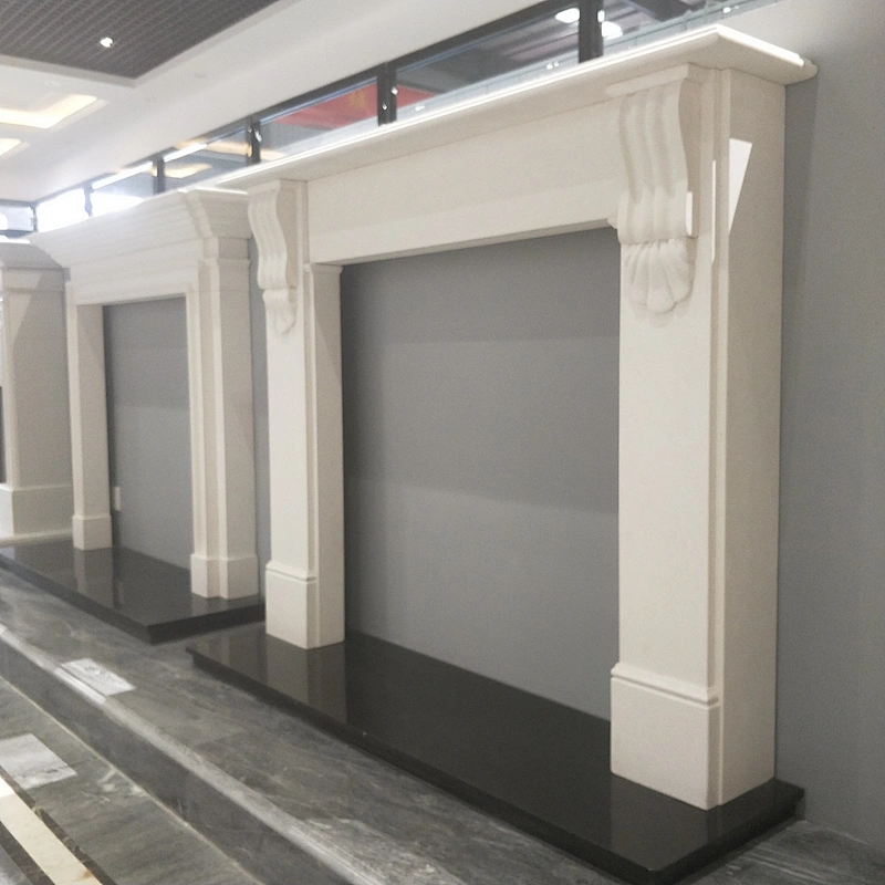 white marble fireplace surround/irish fireplace stone marble fireplace