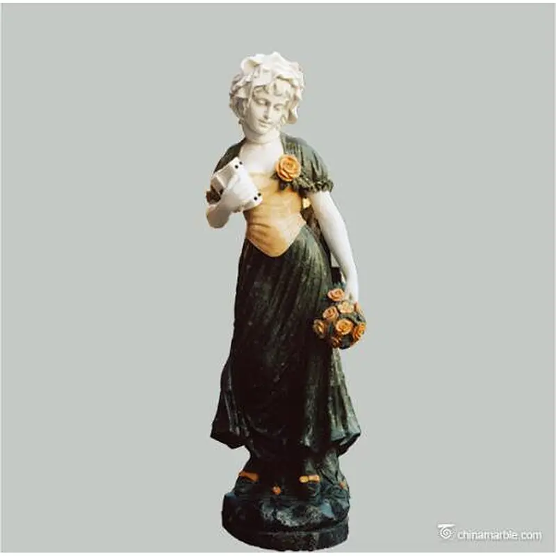 lady with vase statue/female statue/marble statue/figure