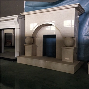 Simulated Wood Burning Fireplace Modern/marble fireplace surrounds