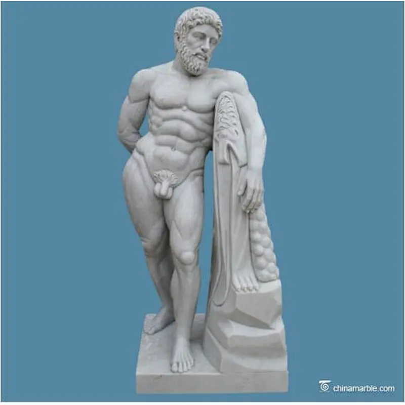 sandstone sculpture/outdoor nude statue/nude men statue/man marble figures