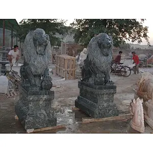 front door lion statue/chinese lion statue/lion stone statue