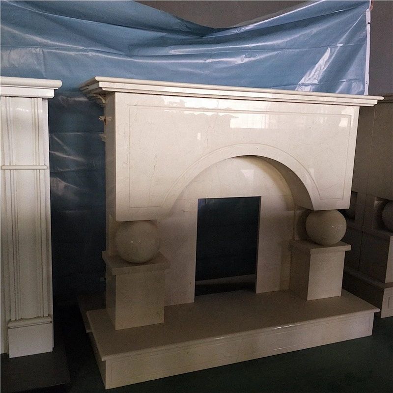Simulated Wood Burning Fireplace Modern/marble fireplace surrounds