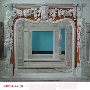 Stone Fireplace Statues Surround/carved marble fireplaces