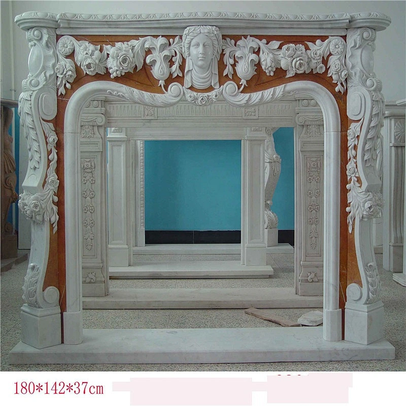 Stone Fireplace Statues Surround/carved marble fireplaces
