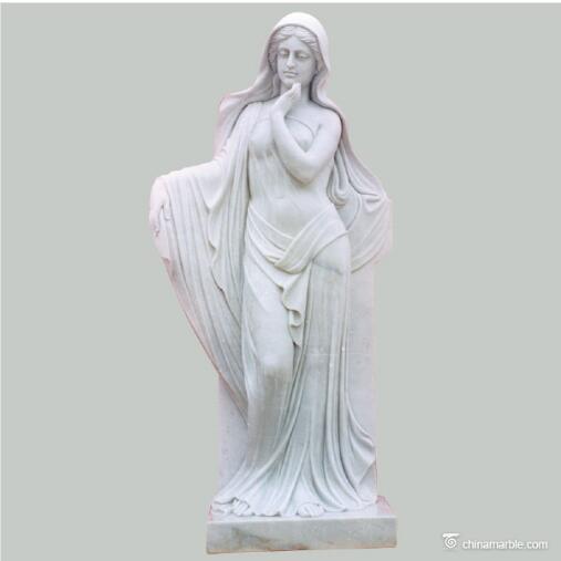 long hair lady statue/sexy lady statue/marble lady statue/stone sculpture