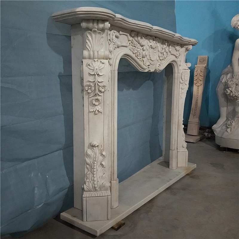 Antique Marble Fireplace Mental/white marble fireplace shelft