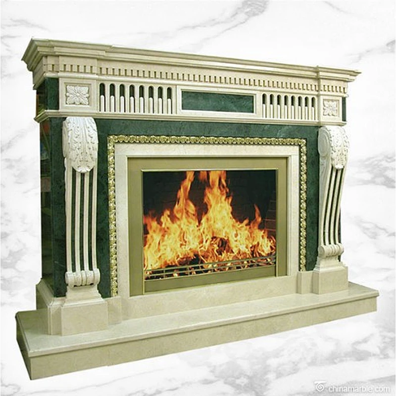 limestone fireplace mantel/natural stone fireplace surrounds