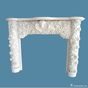 column fireplace fireplace mantel/pillar fireplace/pillar carved fireplace mantel