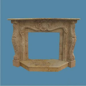 White Marble Indoor Fireplaces Mantel/stone fireplace standings