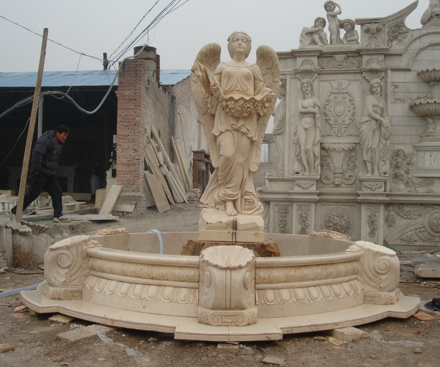 large garden fountain statues/angel water fountain
