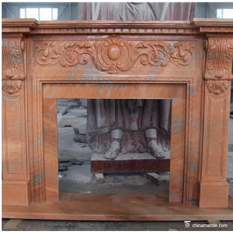 stone fireplace mantel/white marble fireplace modern