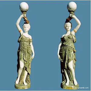 black marble statue/custom life size statue/marble black african woman statue