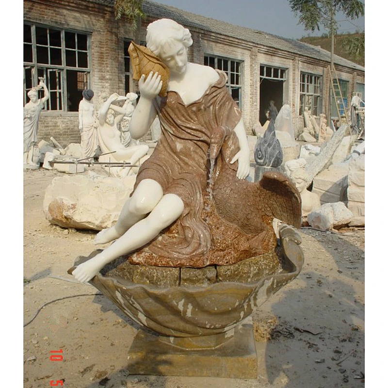woman fountain/marble garden fountain/garden nude woman fountain