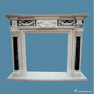cast stone fireplace mantel/home fireplace design/fancy fireplace