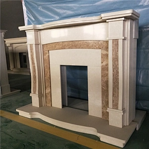 Modern Indoor Decorative Stone Fireplace /natural marble fireplace
