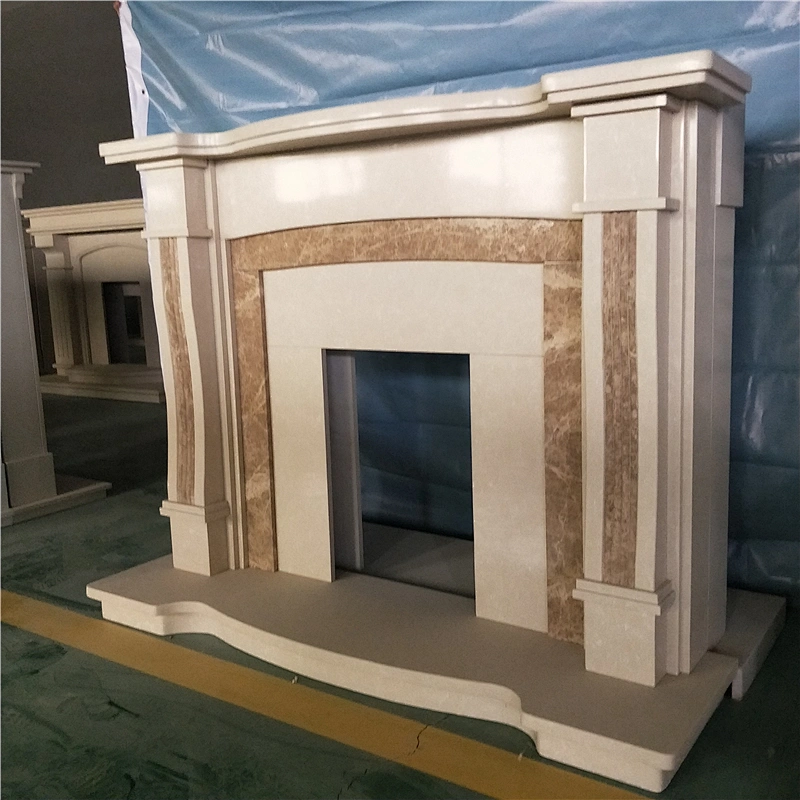 Modern Indoor Decorative Stone Fireplace /natural marble fireplace