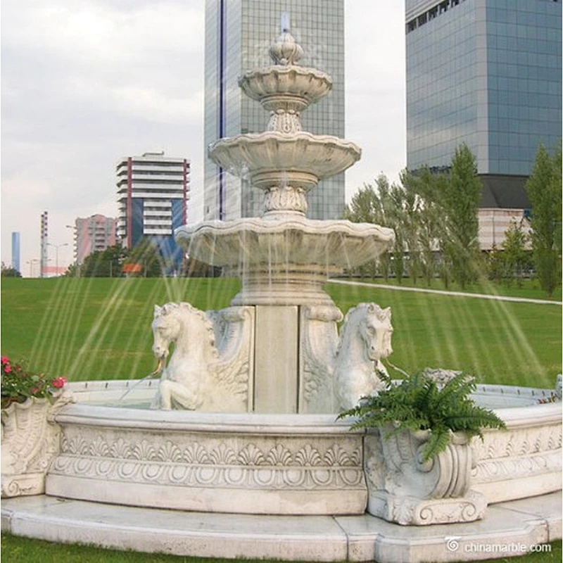 waterfall fountain statue sculpture/waterfall pool fountain/natural stone fountain