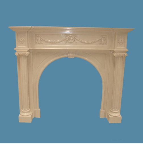 White marble fireplaces made in china  for sale