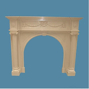 White marble fireplaces made in china  for sale