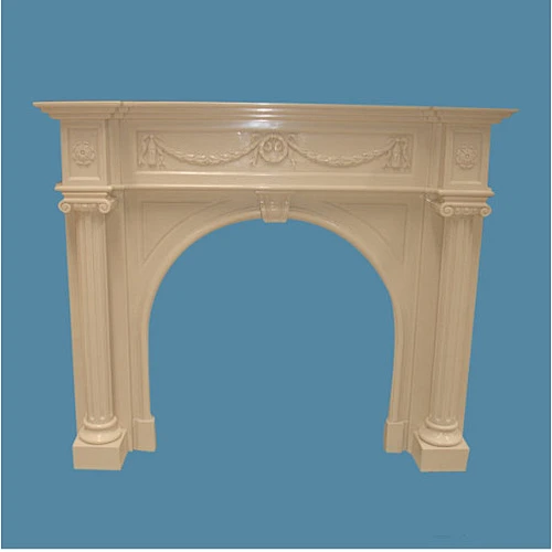 White marble fireplaces made in china  for sale