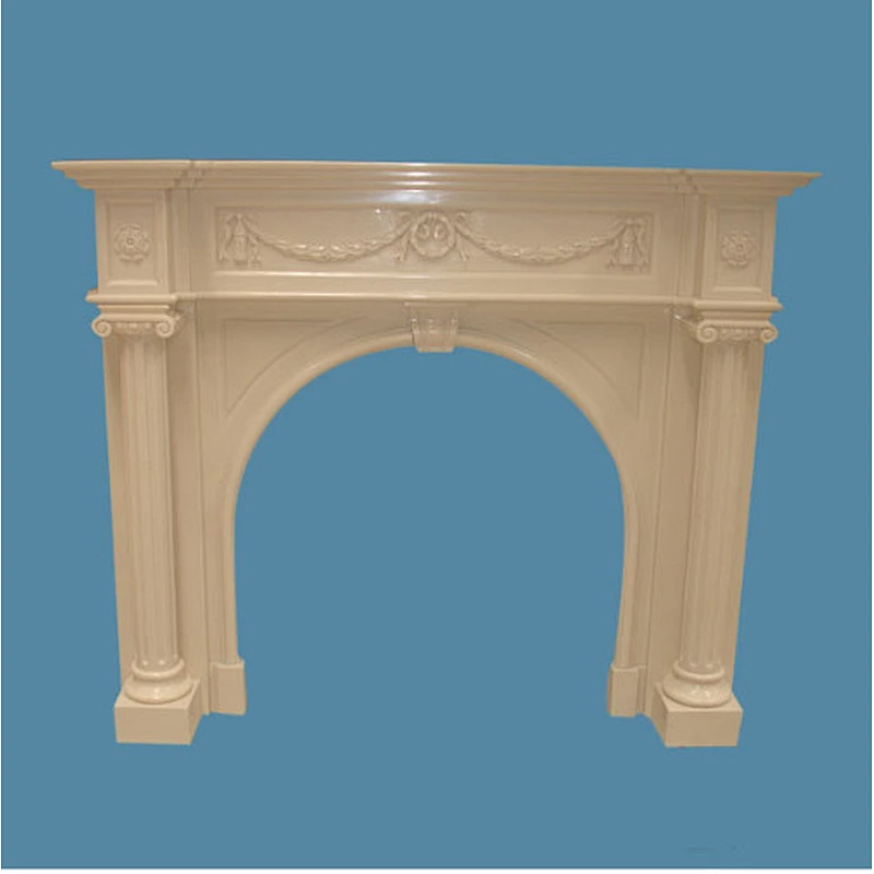 White marble fireplaces made in china  for sale