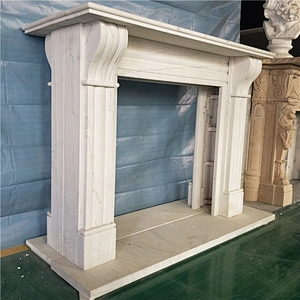 Indoor Wood Burning Fireplace Design/marble fireplace surrounds