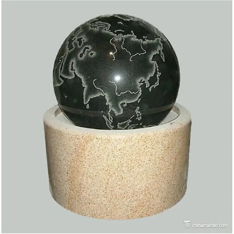 water fountain floating/black marble fountain with rolling ball