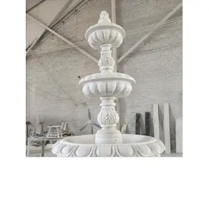 3 tier outdoor water fountain for garden/large stone fountain