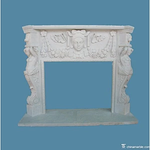 Marble Fireplace with Overmantel/stone fireplace surrounds