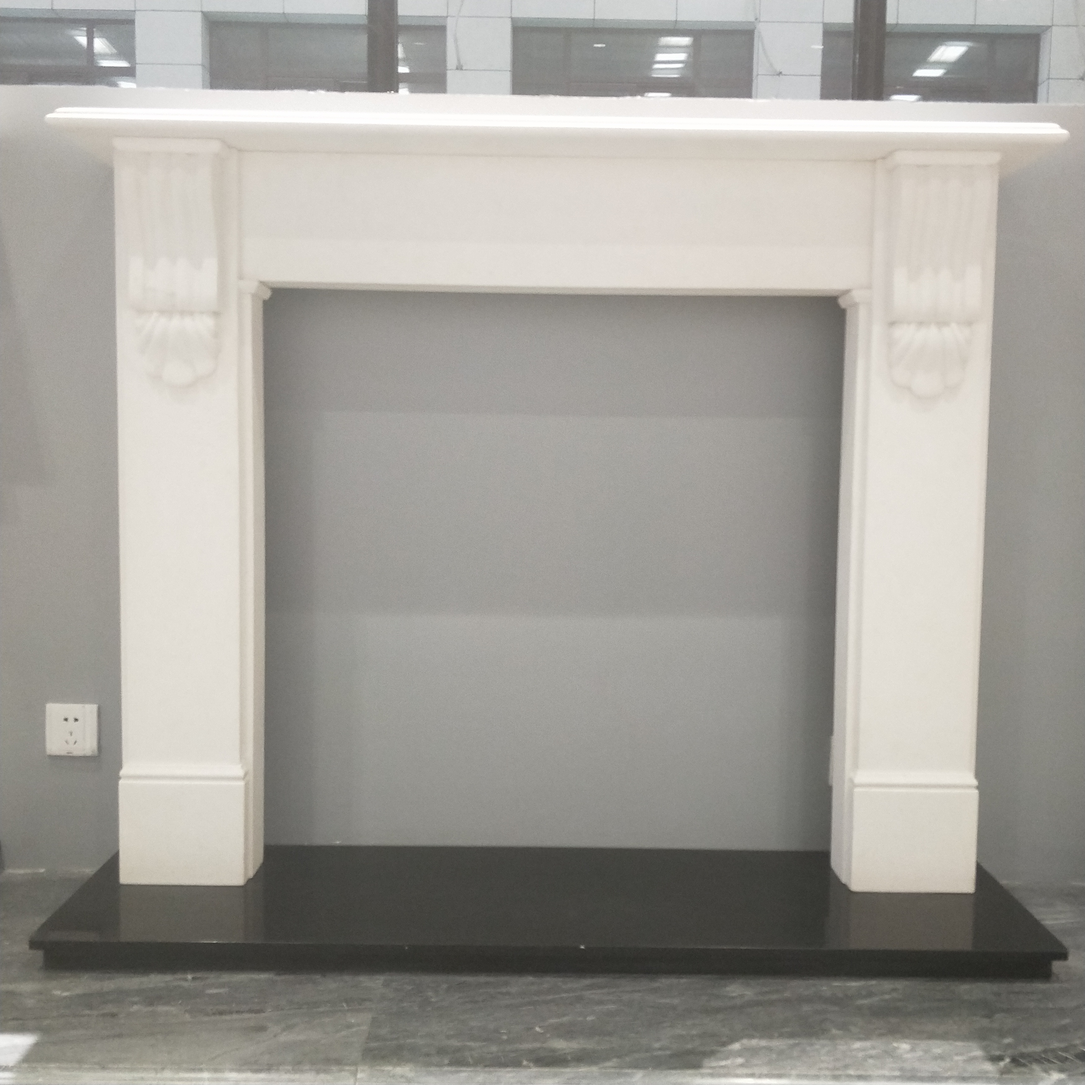 white marble fireplace surround/irish fireplace stone marble fireplace