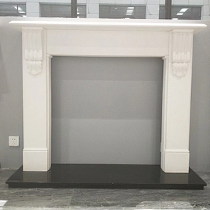 white marble fireplace surround/irish fireplace stone marble fireplace