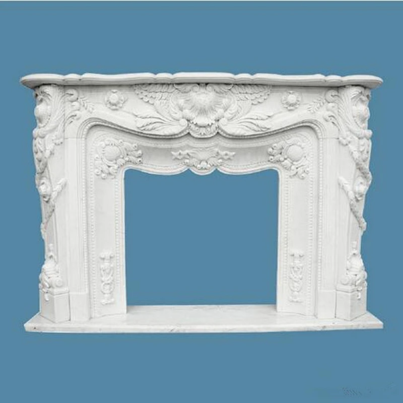Indoor Used Decorative Mdf Marble Fireplaces Surround Mantel
