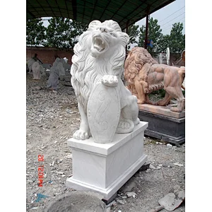 marble sleeping lion statue/antique marble statues