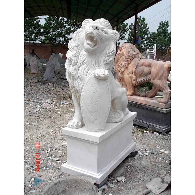 marble sleeping lion statue/antique marble statues