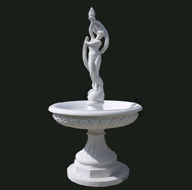 outdoor waterfall fountain/nude girl garden fountain/french garden fountains