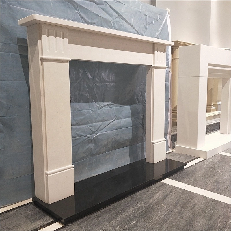 Marble Stone Fireplace Frame/natural marble mantels