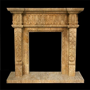 Antique Cantera Stone Fireplace Mantels For Sale/marble firplace shelft