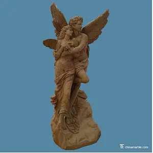 angel statue with lamp/angel statue for gardens/angel statue garden