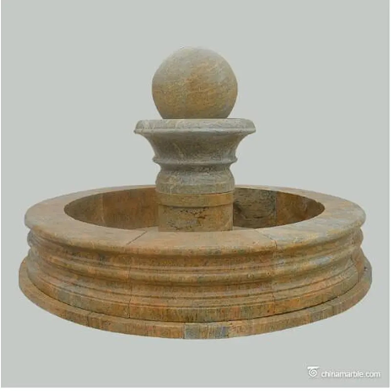 water fountain floating/black marble fountain with rolling ball