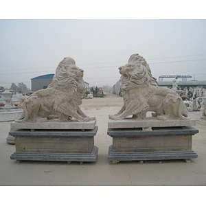 outdoor lion statue/marble stone lion statue/lion marble statue